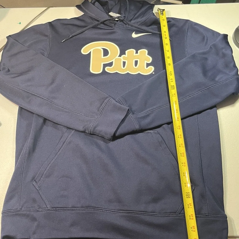 Nike Mens Therma Fit Hoodie Pitt Panthers Blue Size Medium Football College
